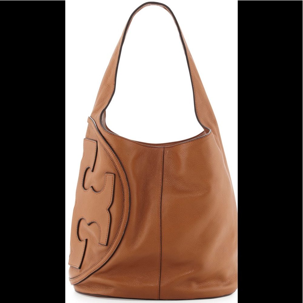 Tory Burch All T Hobo Tote in Bark